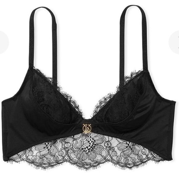 NWOT- Victoria’s Secret- VERY SEXY So Obsessed Unlined Corset Lace Top Bra, Med - Picture 2 of 11